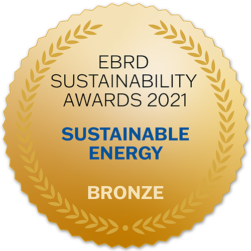 Prix de durabilité de la BERD 2022 Catégorie énergie durable Bronze
